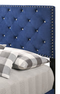 Suffolk G1405 Tb Up Twin Bednavy Blue Navy Blue Foam Velvet