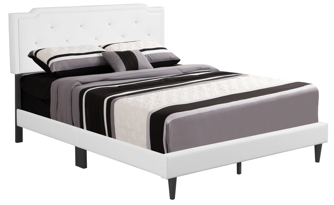 Deb G1118 Qb Up Queen Bed All In One Boxwhite White Foam Pu