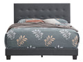 Caldwell G1306 Kb Up King Beddark Grey Box Spring Required King Dark Grey Foam Faux Leather Pu