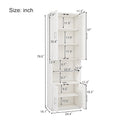 Queen Size Murphy Bed With 1 Side Cabinet Storage Shelf, 68 Inch Cabinet Bed Folding Wall Bed With Desk Combo Perfect For Guest Room, Study, Office,White Old Sku:Bs300491Aac Box Spring Not Required Queen Antique Grey White Wood White Pine Murphy Solid