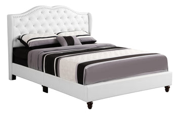 Joy G1926 Kb Up King Upholstered Bedwhite White Foam Pu