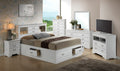 Louis Phillipe G3190B Ksb King Storage Bedwhite White Particle Board