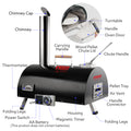 Black Pizza Oven Outdoor 12