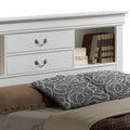 Louis Phillipe G3190B Fsb Full Storage Bedwhite White Particle Board