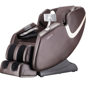 Bosscare 2023 Massage Full Body Chairs With Ai Voice, App Control Zero Gravity Shiatsu Recliner Massage Chair Brown Brown Leather Leather