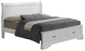 Louis Phillipe G3190D Qsb2 Queen Storage Bedwhite White Particle Board