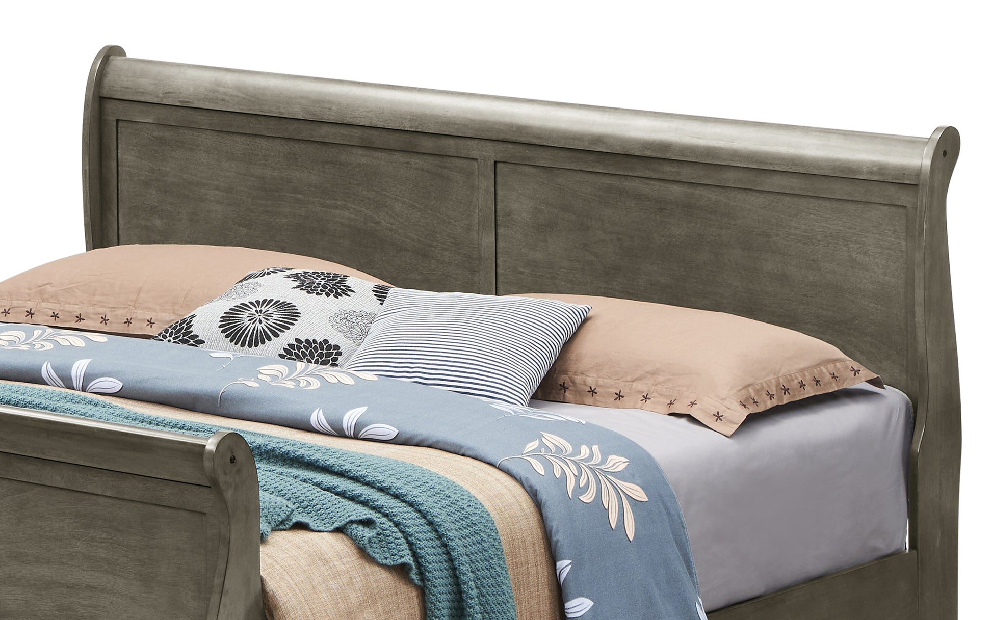 Louis Phillipe G3105A Fb Full Bedgray Gray Particle Board