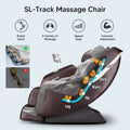 Bosscare 2023 Massage Full Body Chairs With Ai Voice, App Control Zero Gravity Shiatsu Recliner Massage Chair Brown Brown Leather Leather