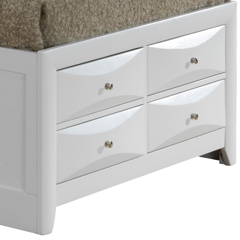 Marilla G1570G Tsb3 Twin Storage Bedwhite White Particle Board