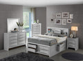 Marilla G1503G Qsb3 Queen Storage Bedsilver Champagne Champagne Particle Board