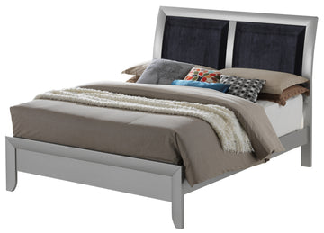 Marilla G1503A Kb King Bedsilver Champagne Champagne Particle Board
