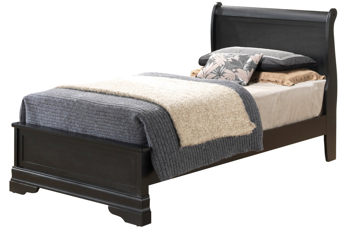 Louis Phillipe G3150E Tb3 Twin Bedblack Black Particle Board