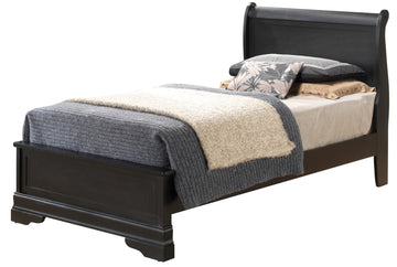Louis Phillipe G3150E Tb3 Twin Bedblack Black Particle Board