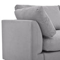 Upholstery Convertible Sectional Sofa, L Shaped Couch With Reversible Chaise Gray Polyester