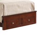 Burlington G2400D Tsb2 Twin Storage Bedcherry Twin Cherry Bedroom Storage Included Particle Board