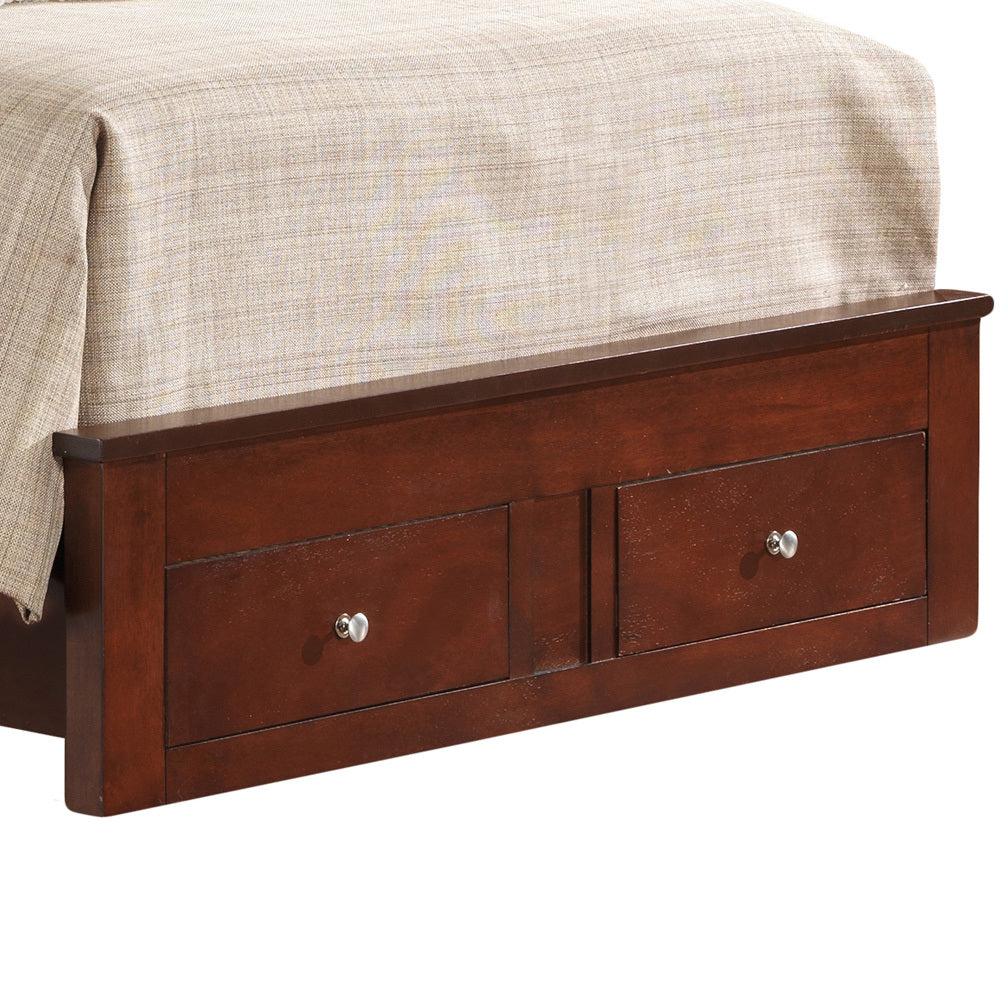 Burlington G2400D Tsb2 Twin Storage Bedcherry Twin Cherry Bedroom Storage Included Particle Board