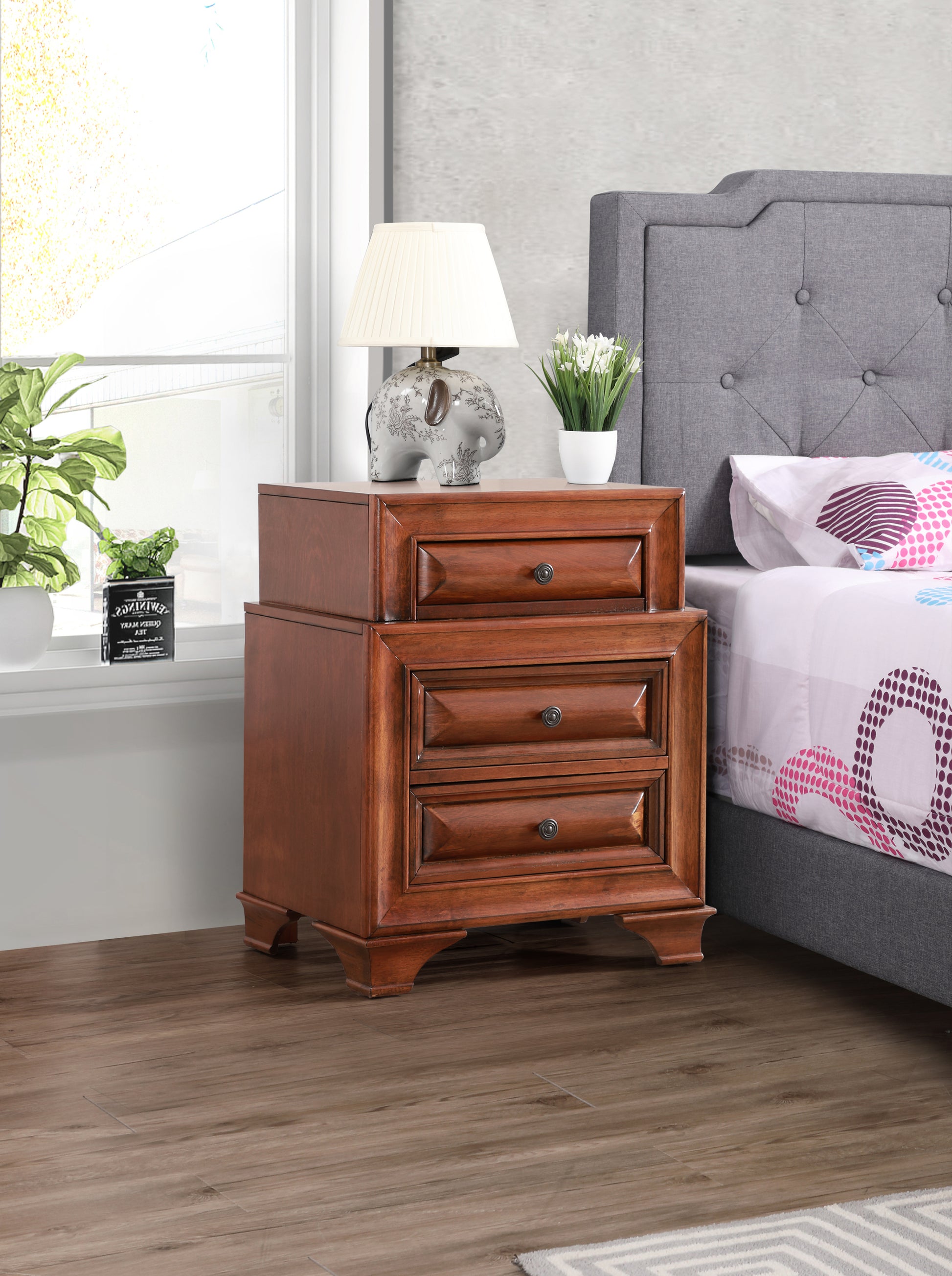 Lavita G8850 N Nightstandoak Oak Particle Board