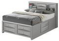 Marilla G1503G Qsb3 Queen Storage Bedsilver Champagne Champagne Particle Board
