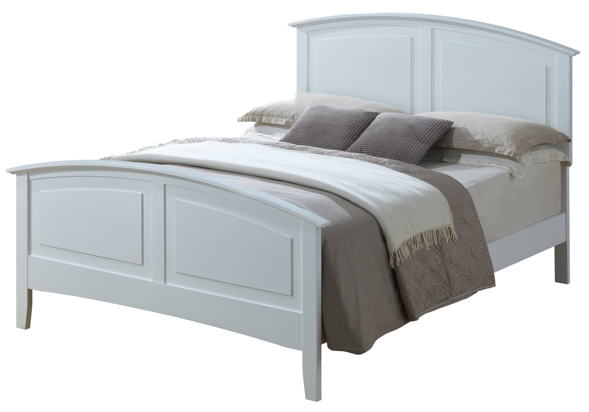 Hammond G5490A Qb Queen Bed 2 Boxes White White Particle Board