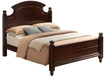 Summit G5950A Qb Queen Bed 3 Boxes Cappuccino Beige Particle Board