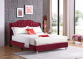 Joy G1933 Kb Up King Upholstered Bedcherry Cherry Foam Velvet