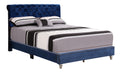 Maxx G1943 Qb Up Tufted Upholstered Bednavy Blue Navy Blue Foam Velvet