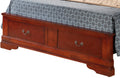 Louis Phillipe G3100D Qsb2 Queen Storage Bedcherry Cherry Particle Board