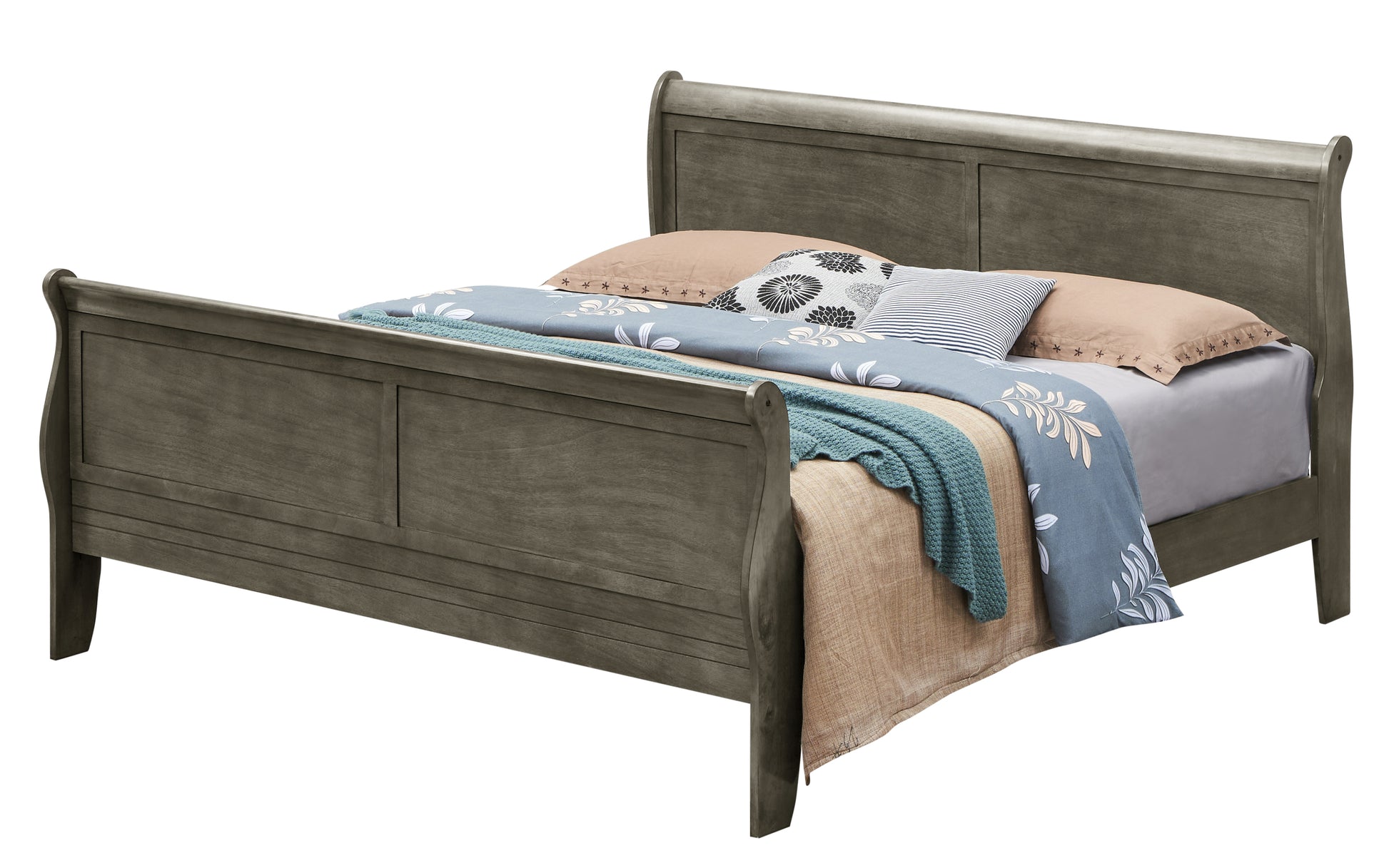 Louis Phillipe G3105A Kb King Bedgray Gray Particle Board