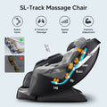 Bosscare 2023 Massage Full Body Chairs With Ai Voice, App Control Zero Gravity Shiatsu Recliner Massage Chair Black Black Leather Leather