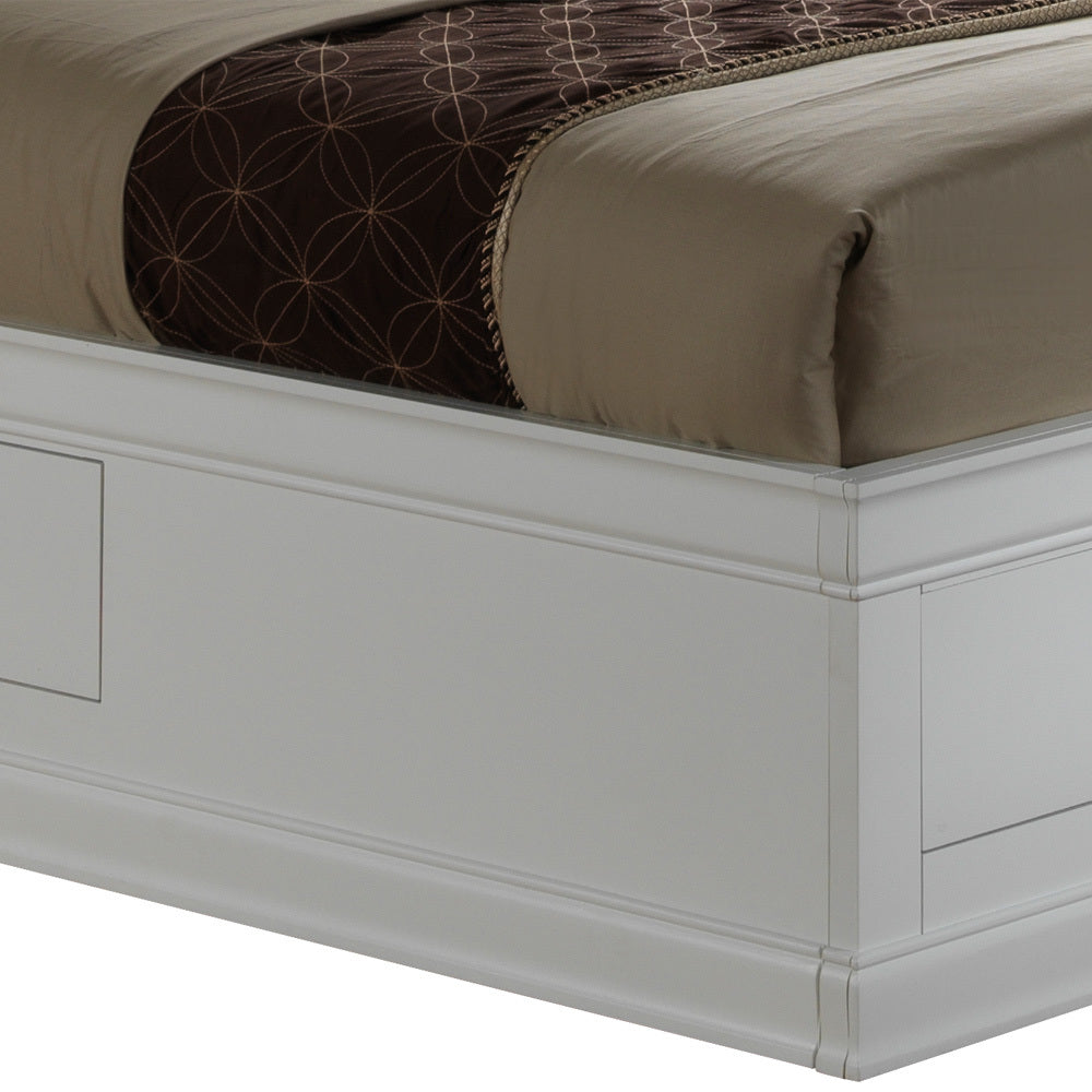 Louis Phillipe G3190B Fsb Full Storage Bedwhite White Particle Board