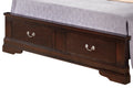 Louis Phillipe G3125D Ksb2 King Storage Bedcappuccino Beige Particle Board