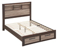 Magnolia G1400B Kb King Bedgray Brown Gray Mdf