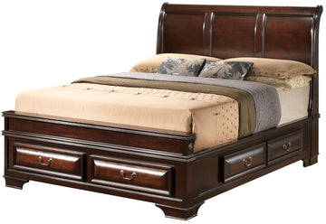 Lavita G8875A Qb Queen Storage Bedcappuccino Beige Particle Board