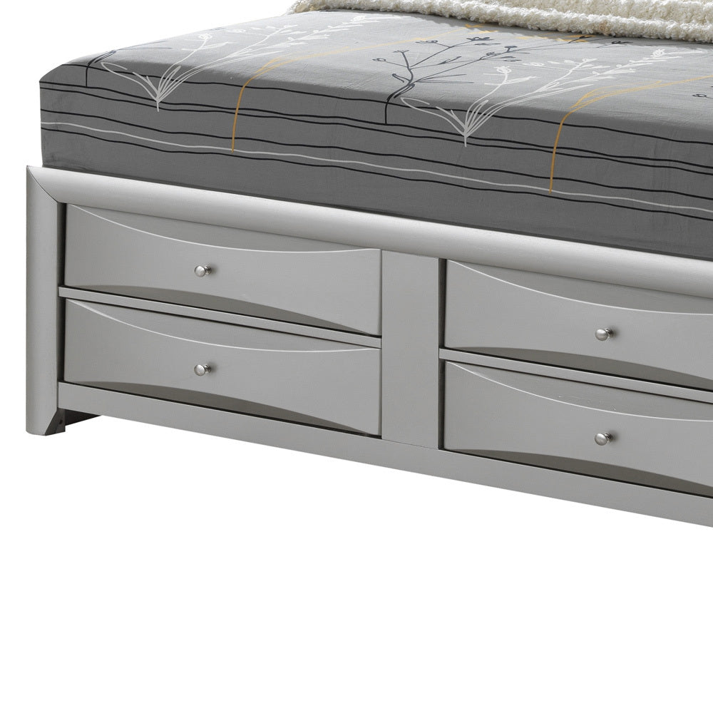 Marilla G1503G Fsb3 Full Storage Bedsilver Champagne Champagne Particle Board