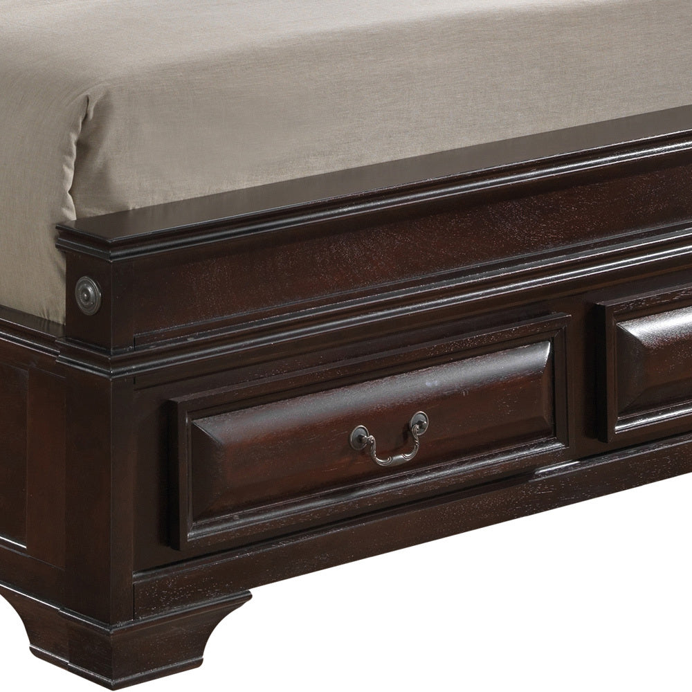 Lavita G8875E Qb5 Queen Storage Bedcappuccino Beige Particle Board