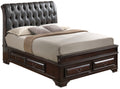Lavita G8875E Qb5 Queen Storage Bedcappuccino Beige Particle Board