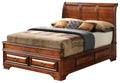 Lavita G8850A Qb Queen Storage Bedoak Oak Particle Board