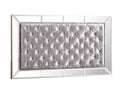 Stylish Silver Champagne Full Bed Full Champagne Solid Wood Mdf