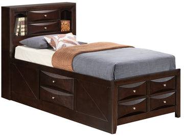 Marilla G1525G Tsb3 Twin Storage Bedcappuccino Beige Particle Board
