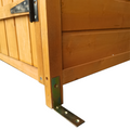 Xwt011 Wooden Shed Natural For Backyard Garden Big Tool Storage Flat Roof Tool Room 63.58