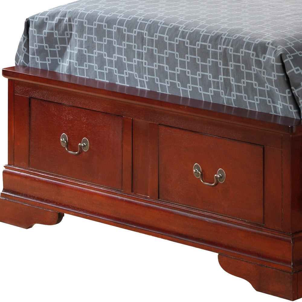 Louis Phillipe G3100D Tsb2 Twin Storage Bedcherry Cherry Particle Board