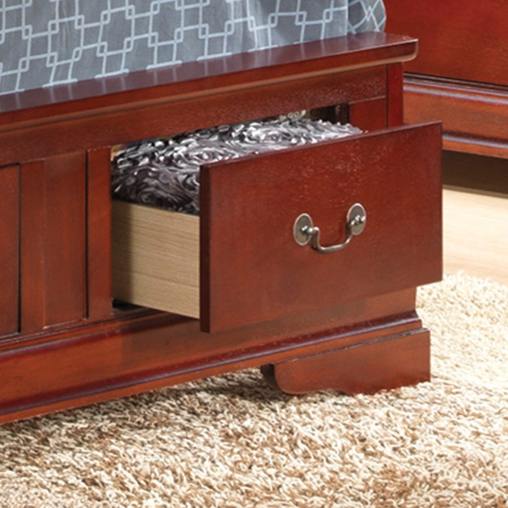 Louis Phillipe G3100D Tsb2 Twin Storage Bedcherry Cherry Particle Board