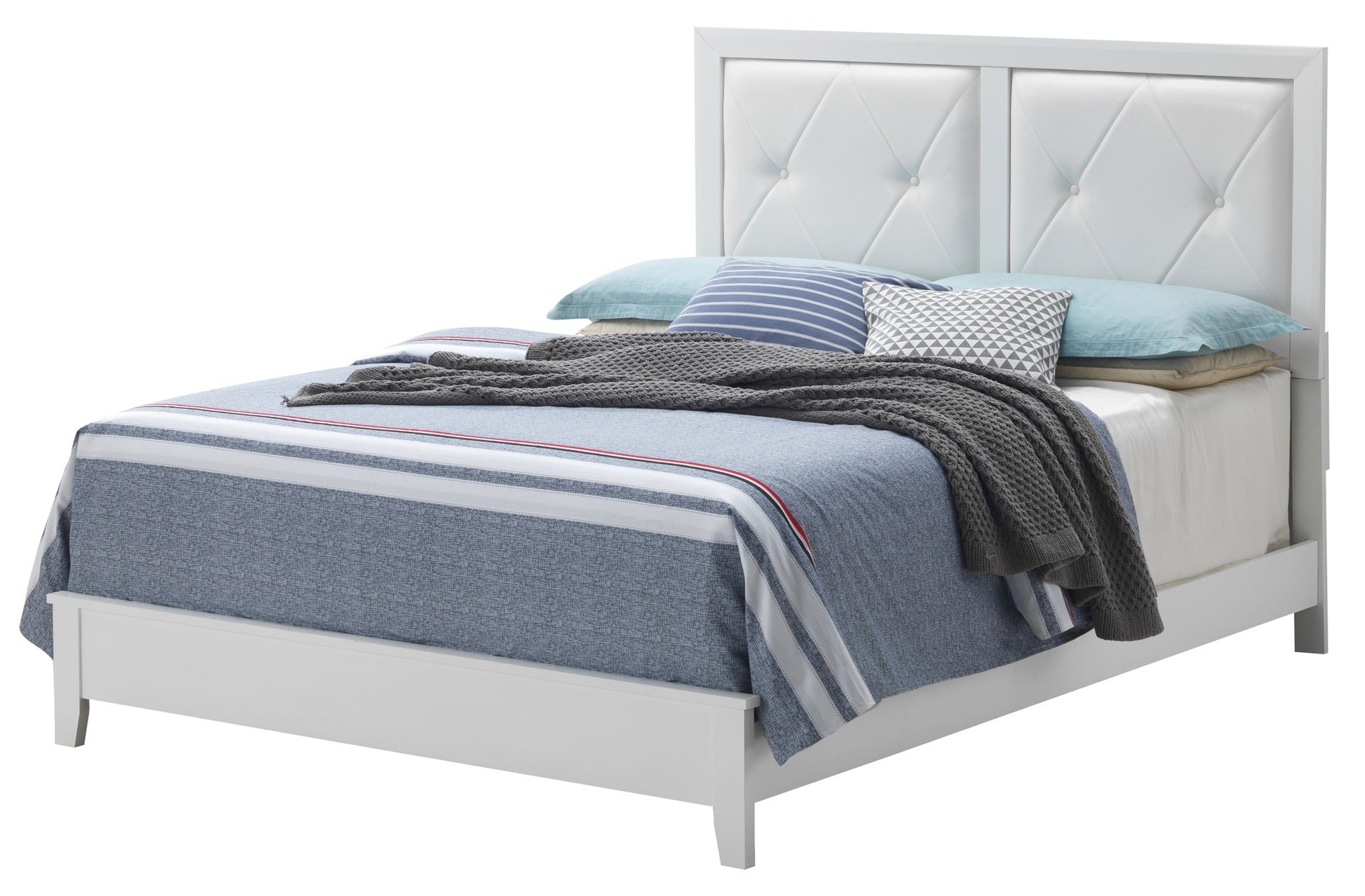Primo G1339A Qb Queen Bedwhite White Mdf