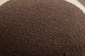 006 Soft Boucle Round Ottoman Footrest Stool,Brown Brown Boucle
