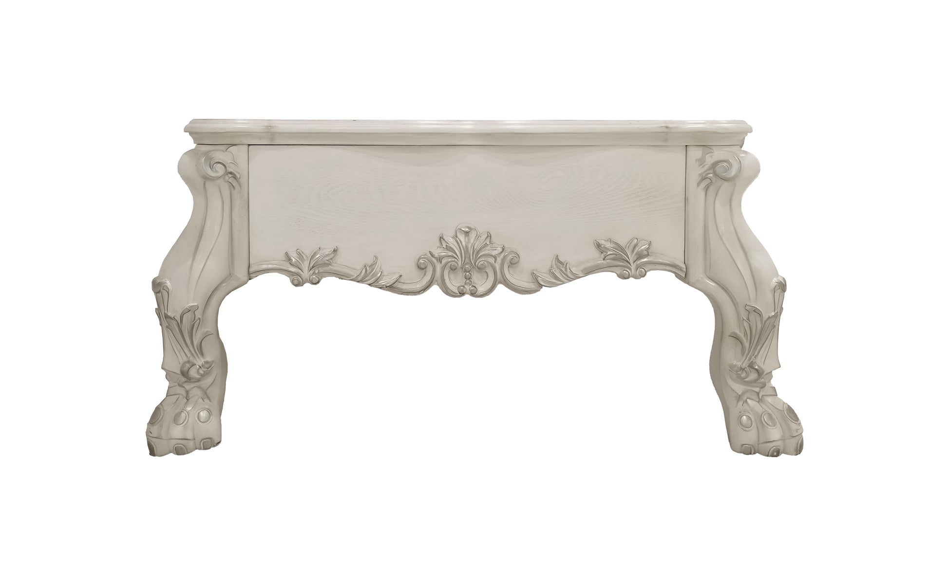 Dresden Coffee Table, Bone White Finish Lv01686 White Wood
