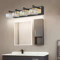 Led 4 Light Modern Crystal Bathroom Vanity Light Over Mirror Bath Wall Lighting Fixtures Yellow Brown Luxury,Modern Iron