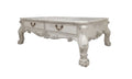 Dresden Coffee Table, Bone White Finish Lv01686 White Wood