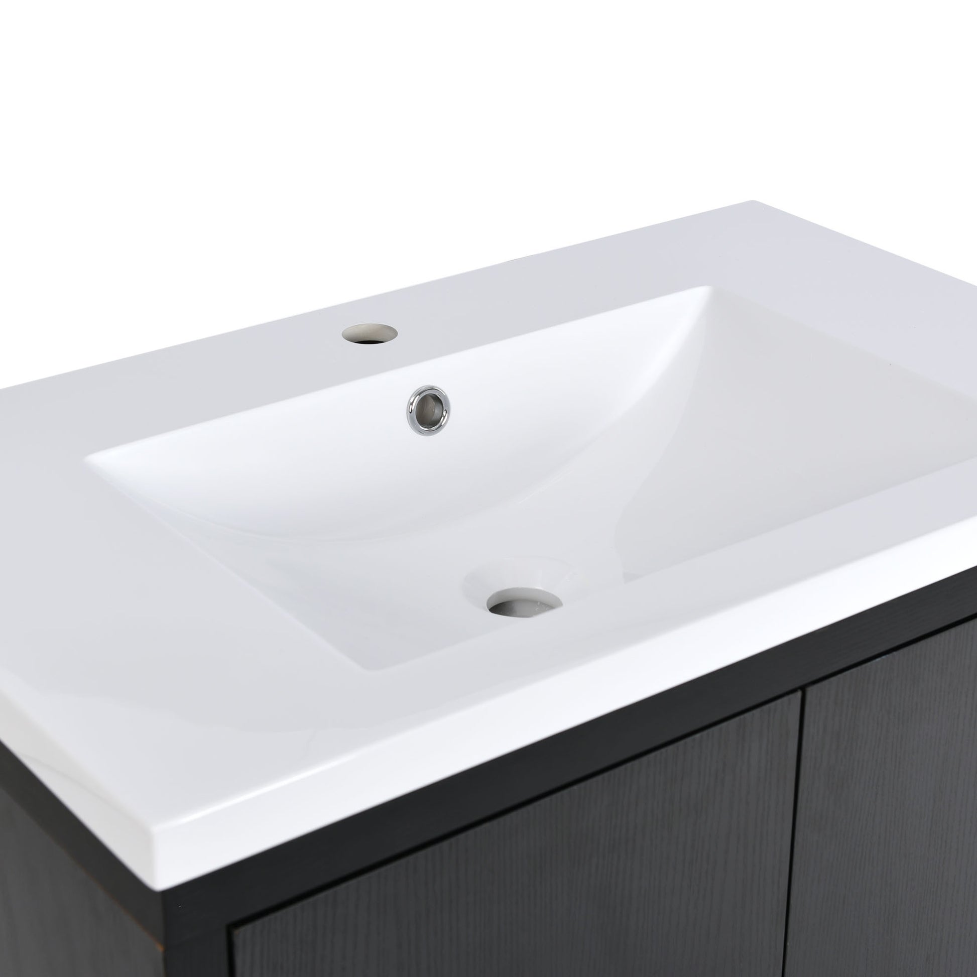 Sink Only 30" Bathroom Vanity White Resin