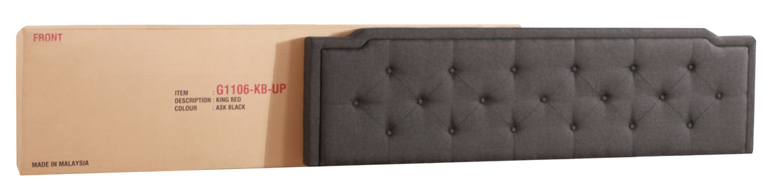 Deb G1106 Fb Up Full Bed All In One Boxblack Black Foam Fabric