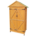 Xwt010 Wooden Shed Natural For Backyard Garden Big Spire Tool Storage 68.50